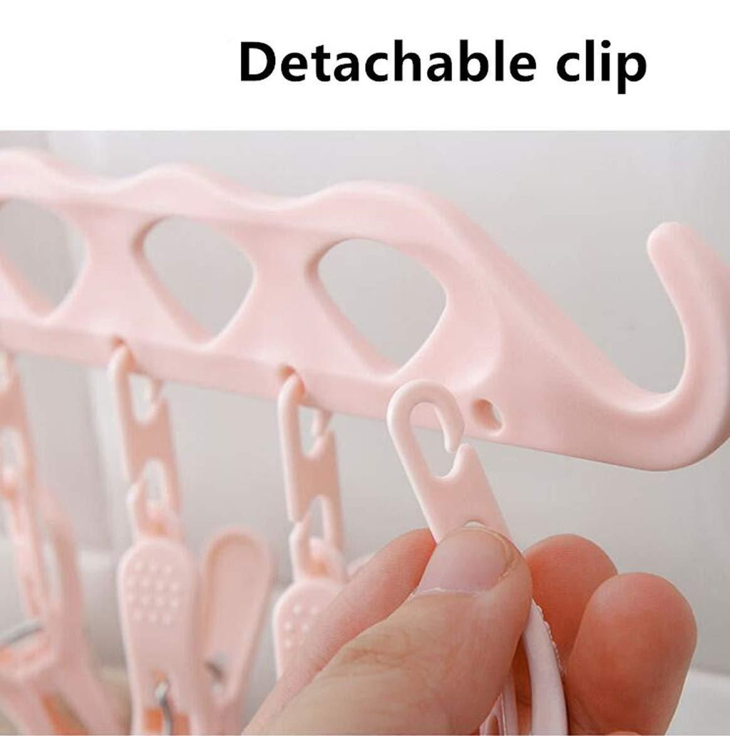 Multifunction Clothing Hanger with Clip Stand